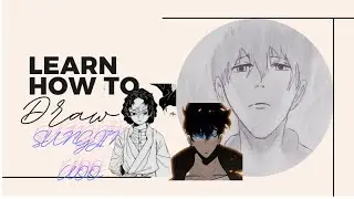 How to draw -SUNG JIN WOO 🤫🤫😯 | anime drawings | solo leveling | TANJIRO _DrAwS