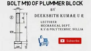 SOLID EDGE - BOLT M10 OF PLUMMER BLOCK