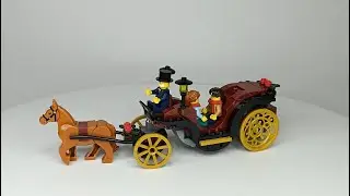 Lego GWP 40603 Wintertime Carriage Ride Speed Build Review ASMR