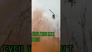 The thrilling helicopter exfill rescue mission at Airsoft X #shorts #short #airsoft #fakegun
