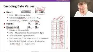 Memory & Data, Video 2: Bits, bytes, words