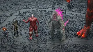 Movie monsters 3D size comparison