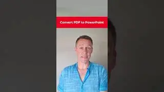 EASILY convert a PDF to PowerPoint #shorts