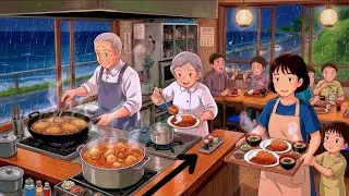 Rainy Day at Grandma&rsquo;s Shokudo ☔🍜 | Cozy Ghibli-Style Cooking & Memories
