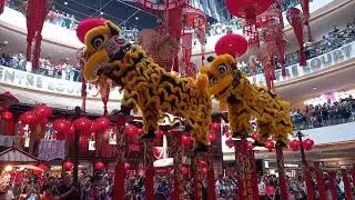 Acrobatic Lion Dance (金英舞狮团 - Kim Ying lion troupe) at Mid Valley KL on 25 Jan 2026 (Pre-CNY)