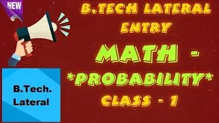 Probability Class 1 for IPU, DTU, UPLEET in Hindi: Engineering Entrance Exam Preparation