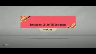 FIFA 20- Ultimate Team: Eredivisie or CSL TOTSSF Guaranteed SBC Reward #1162