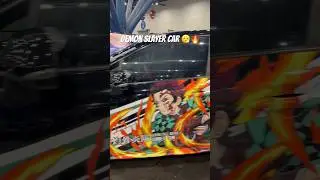 Demon Slayer car 😮&zwj;💨🔥 #anime #Demonslayer #tanjuro #nezuko #animeconventions #demonslayeredit