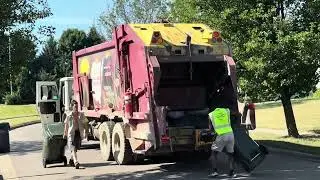 Local Waste Services: Mack LEU E-Z Pack rear loader garbage truck