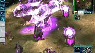 [C&C 3] Heroic mod - 1 vs 7 (AI Brutal, Steamroller) Gameplay