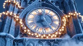 🎁 1 Hour+ of Cozy Christmas Market Vibes 🎶 Snowy Winter City, Holiday Lights & Relaxing Music ❄️