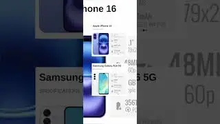 Apple iphone 16 vs samsung galaxy a16 5g #appleiphone16 #galaxya16