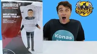 My Inflatable Skibidi Toilet Halloween costume gave me so much RIZZ ! || Konas2002
