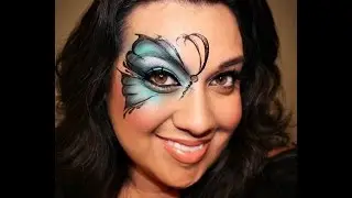 Butterfly airbrush face painting Tutorial