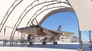Flying the SEPECAT Jaguar GR-1 around the Sidewinder low-level route in Flight Simulator 2024