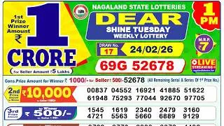 Lottery Sambad 1pm 24.02.2026