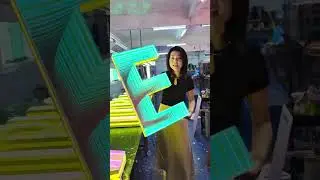 Unique sign style:created your personalized store. #infinitymirrors #signage #ledneon #ledlight