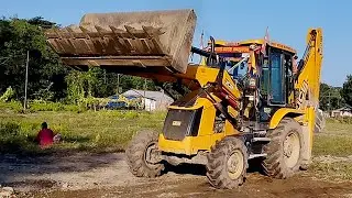 Amazing Jcb Backhow Work- Assembling the ballast for loading-EarthPlanet
