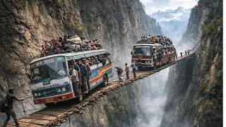 Impossible Places | World's Most Dangerous Roads & Railway Dare You To Come Travel Alone | 4K Travel