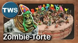 Tutorial: Zombie-Torte &bull; Tabletop-Kuchen aus Hartschaum (XPS, Styrodur, Geburtstagskuchen, TWS)