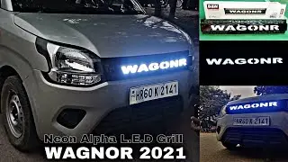 Wagnor 2021 Neon Led Grill || Car Accessories || Full installation video