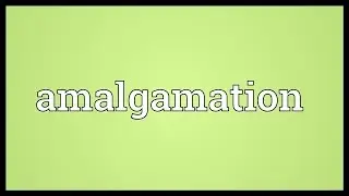 Amalgamation Meaning