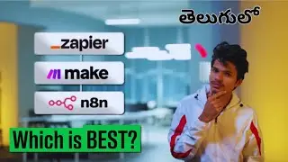 Top 3 AI Automation Tools to Learn in 2025 | Zapier vs Make vs n8n (in Telugu)