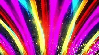 Colorful ribbon stage dynamic background  - LED Background 4K