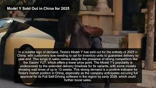 Tesla Today Nov 19 25 - tesla robotaxi receives permit in arizona - model y sold out in china f&hellip;
