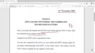 Breaking News! SPPU MBA 2019 Revised Pattern 2025-26 Exams Will be held at 3 Centres