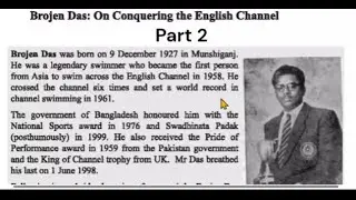 Brojen Das: On crossing the English Channel -part 2 ll Unit 7, Lesson 1 ll HSC English 1st Paper
