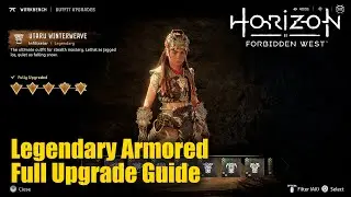 Horizon Forbidden West Infiltrator Outfit Utaru Winterweave Legendary Armored Full Upgrade