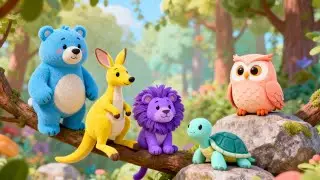 🎶 The Colorburst Animal Music Show 🎶🐰🌈🟠 | Kids Music Mix, Color Learning & Dancing Animals 🎉