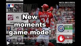 New Moments Game Mode! - MLB The Show 19 News