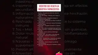 secretos que oculta la industria Farmac&eacute;utica #psicolog&iacute;a