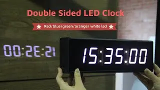 Double Sided Digital Clock Wall Clock-Multifunctions