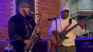 Chicken Bass and Waffles Band 2/10/24 #santacruzmusic #jazz #sax #saxophone #guitar #jazzrock #jam