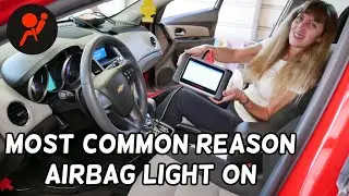 CHEVROLET CRUZE MOST COMMON REASON WHY AIRBAG LIGHT IS ON. CHEVY CRUZE AIR BAG LIGHT