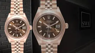 Rolex President 28 Rose Gold Chocolate Dial Ladies Watch 279165 | SwissWatchExpo