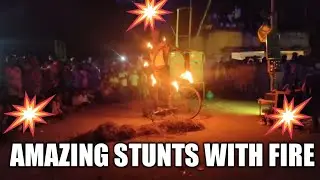 Circus in my Village Part 3 l Dangerous stunts with Fire in my Village @VillageWonders