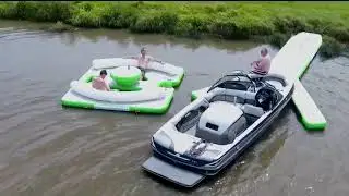 AQUA DECK - FLOATING DECK TO PROTECT YOUR BOAT, PONTOON, JETSKI, OR JUST TO PLAY ON. HIGH QUALITY.