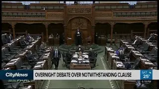 Marathon debate over notwithstanding clause at Queen's Park