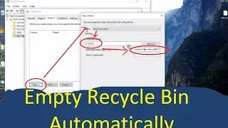 Empty The Recycle Bin Automatically on Windows 10 !!