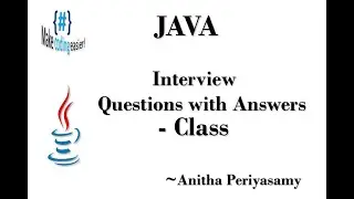 Java Interview Questions with Answers