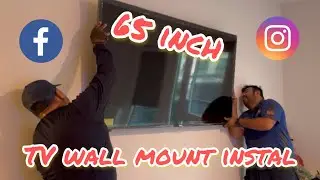 65 inch TV wall mount install