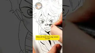 I draw the best nose for an anime characters #art #arttutorial