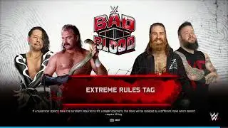 EXTREME TAG NIGHTMARE Sami Zayn & Kevin Owens vs Shinsuke & Jake Roberts Weapons Flying Shocking Pin