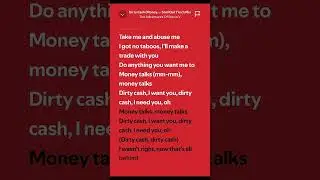Dirty Cash ( Money Talks ) - The Adventures Of Stevie V  [ Lyrics ]