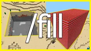 😱 Como QUITAR bloques en minecraft con COMANDOS y para que sirve el COMANDO FILL en minecraft 🌳