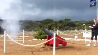 Cannon shot at Cape Borda Lighthouse, KI